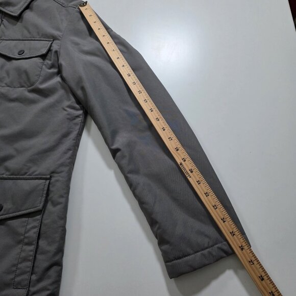 Victorinox Chore Barn Coat Mens S Gray LS Lined Zip Snap Utility Grunge Pockets - Picture 5 of 16